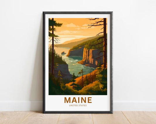 Maine Travel Poster