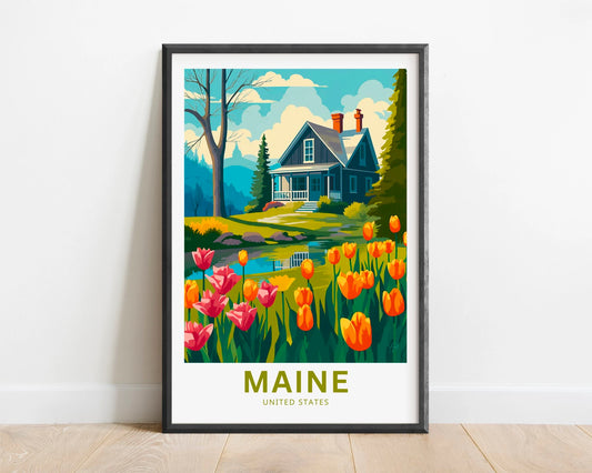Maine Travel Poster