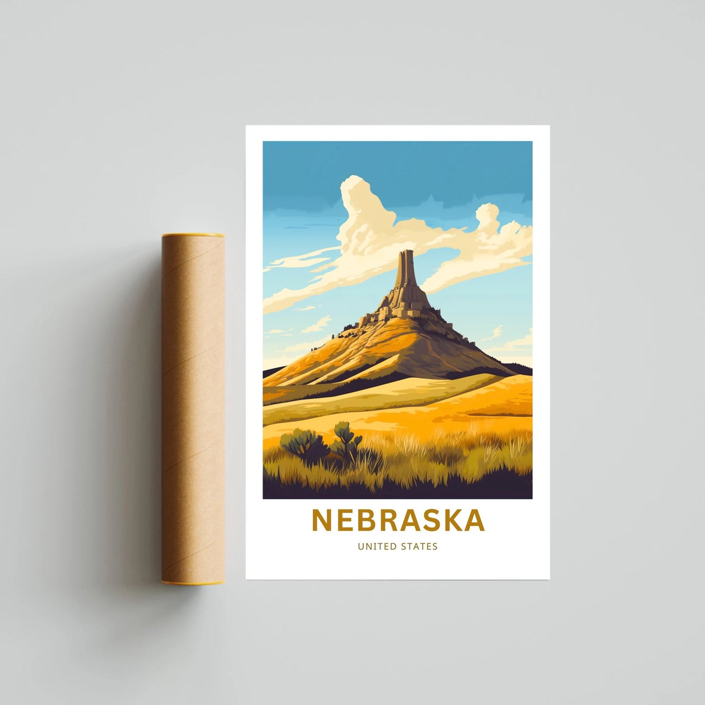 Nebraska Travel Poster