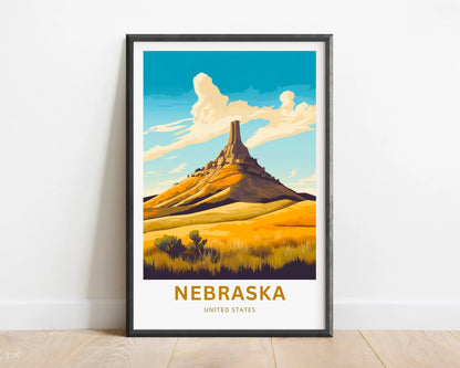 Nebraska Travel Poster