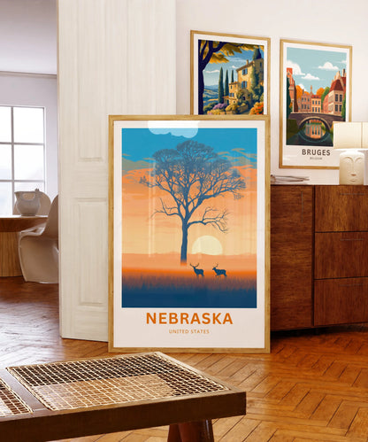 Nebraska Travel Poster