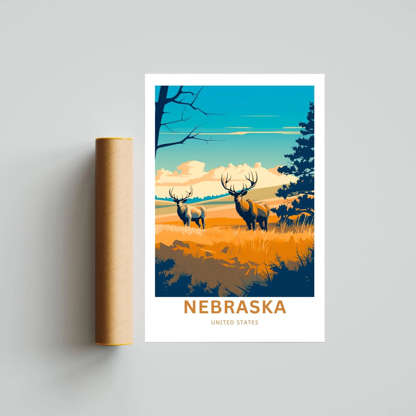 Nebraska Travel Poster