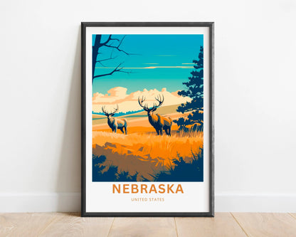 Nebraska Travel Poster