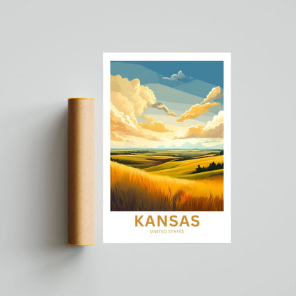 Kansas Travel Poster
