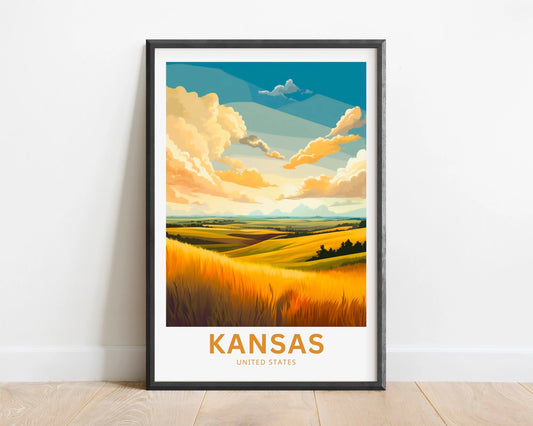 Kansas Travel Poster