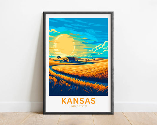 Kansas Travel Poster