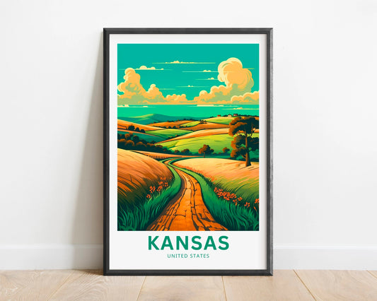 Kansas Travel Poster