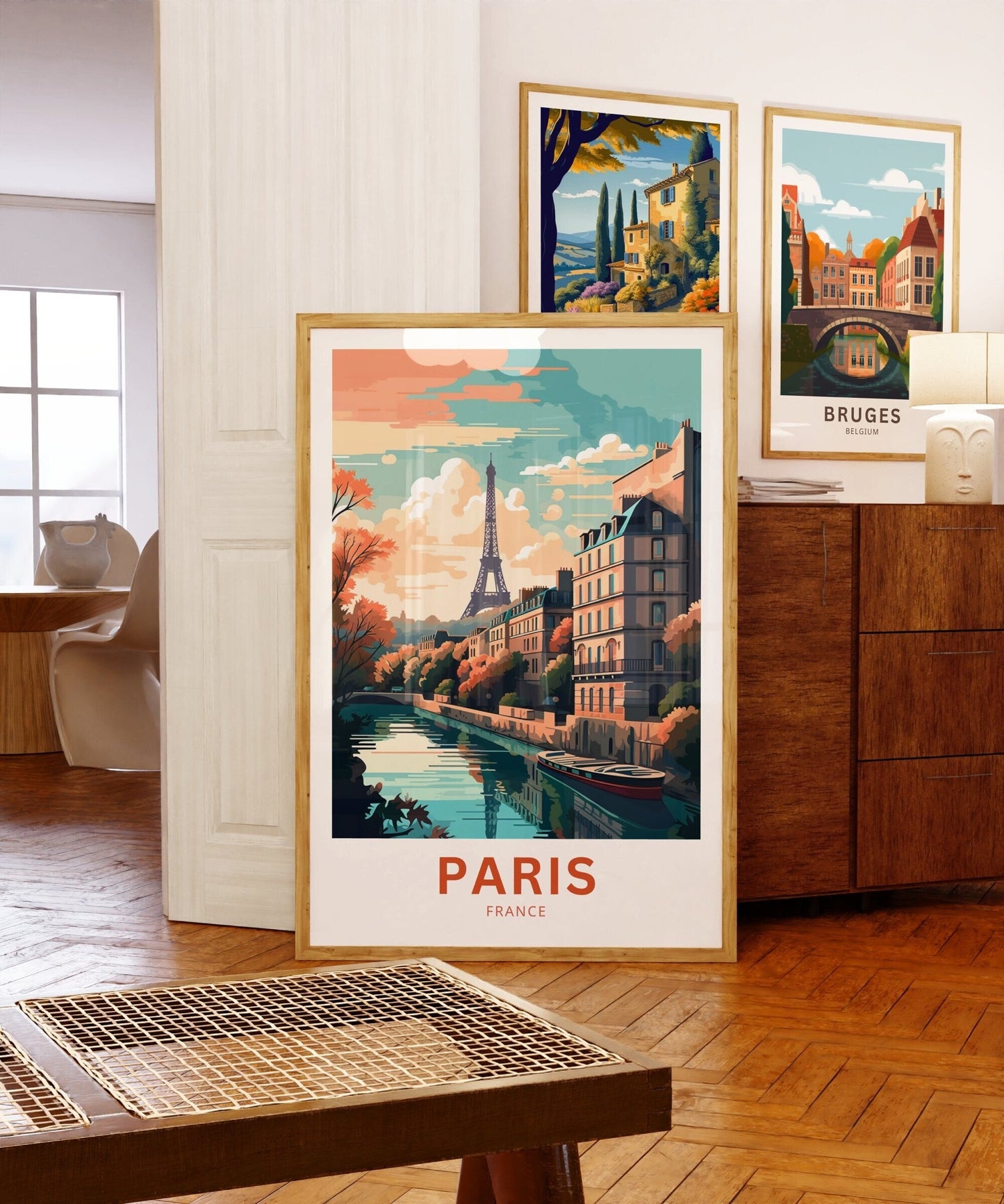 Paris Travel Print - Paris poster, France Wall Art, Framed present, Gift French Present - TravelTreasureCo