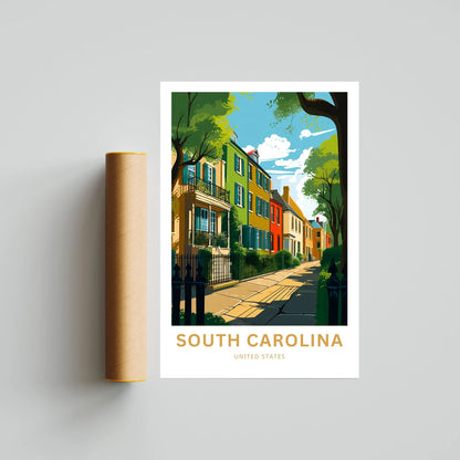 South Carolina Travel Poster