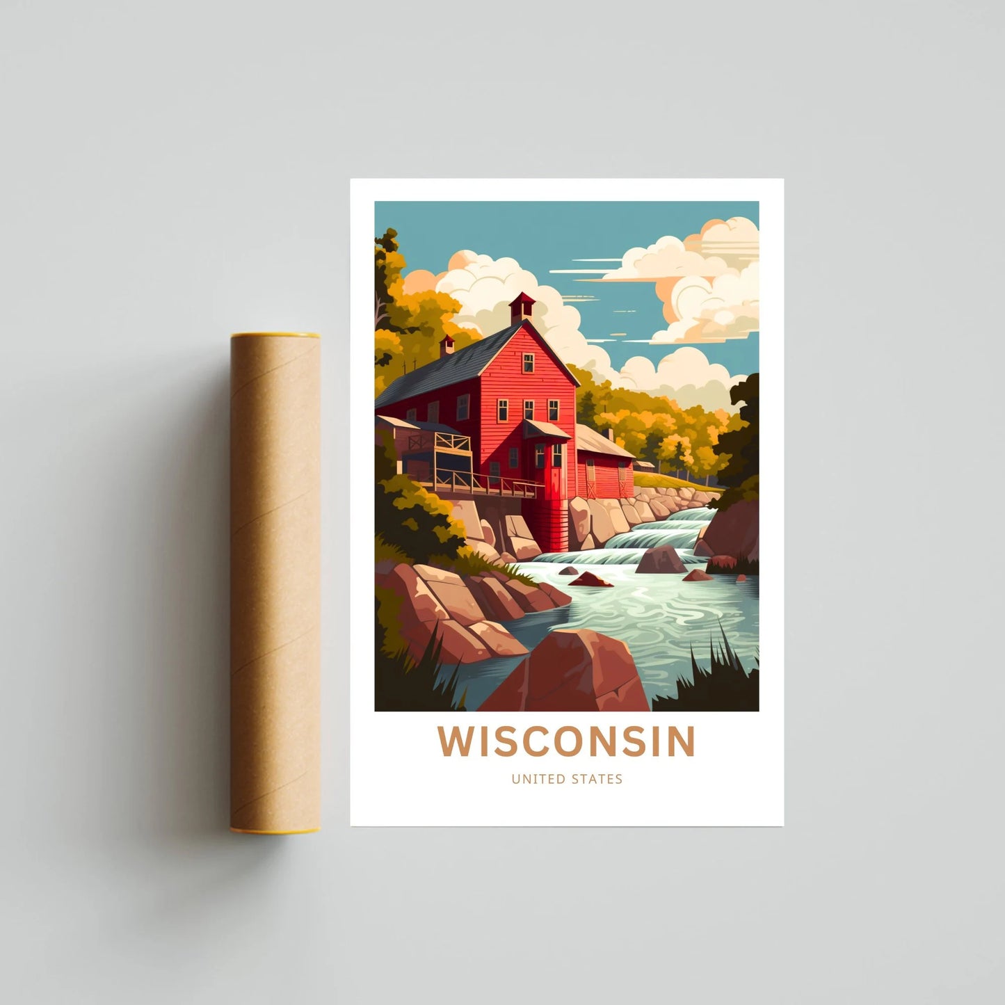 Wisconsin Travel Poster