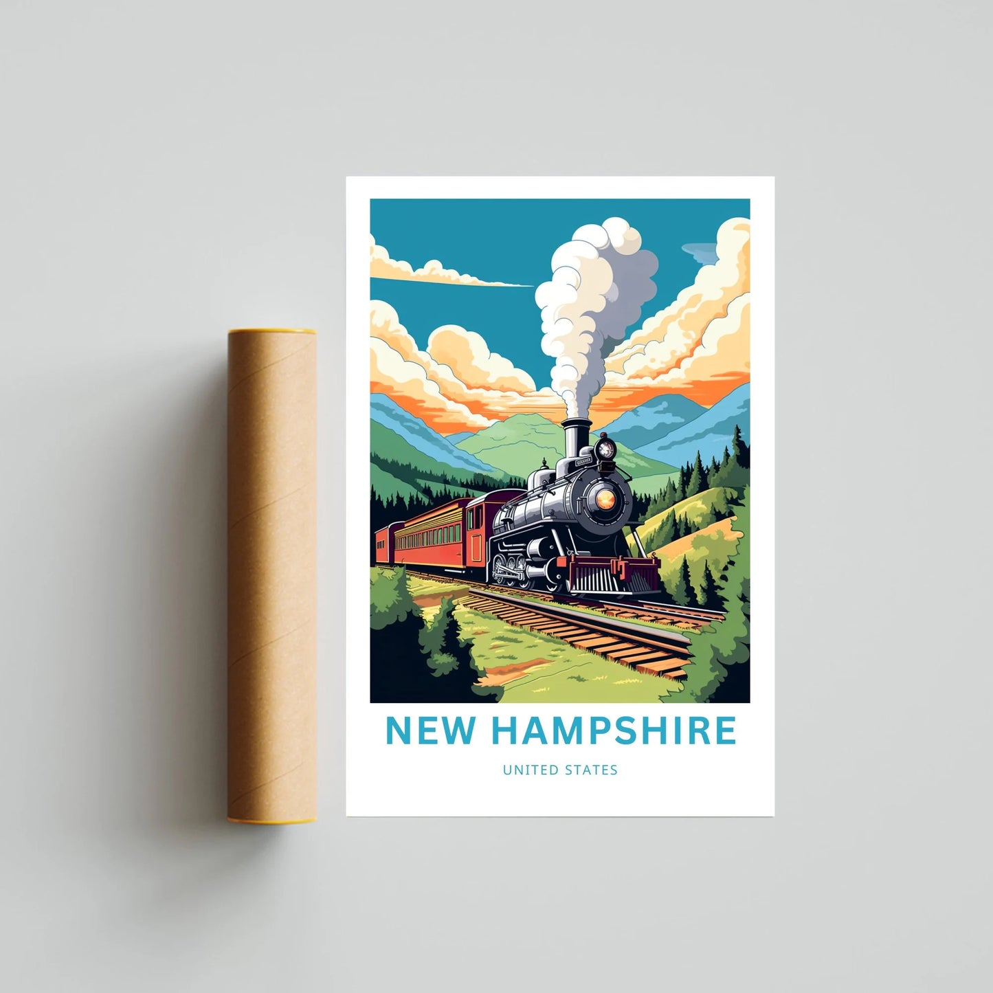 New Hampshire Travel Poster