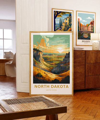 North Dakota Travel Poster