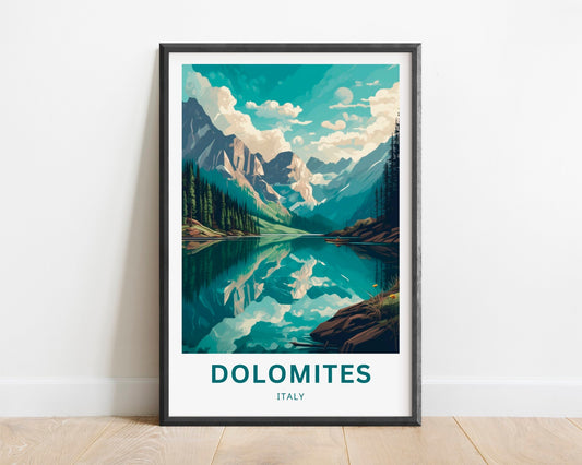 Dolomites Travel Poster