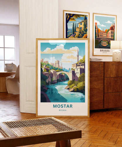 Mostar Travel Poster