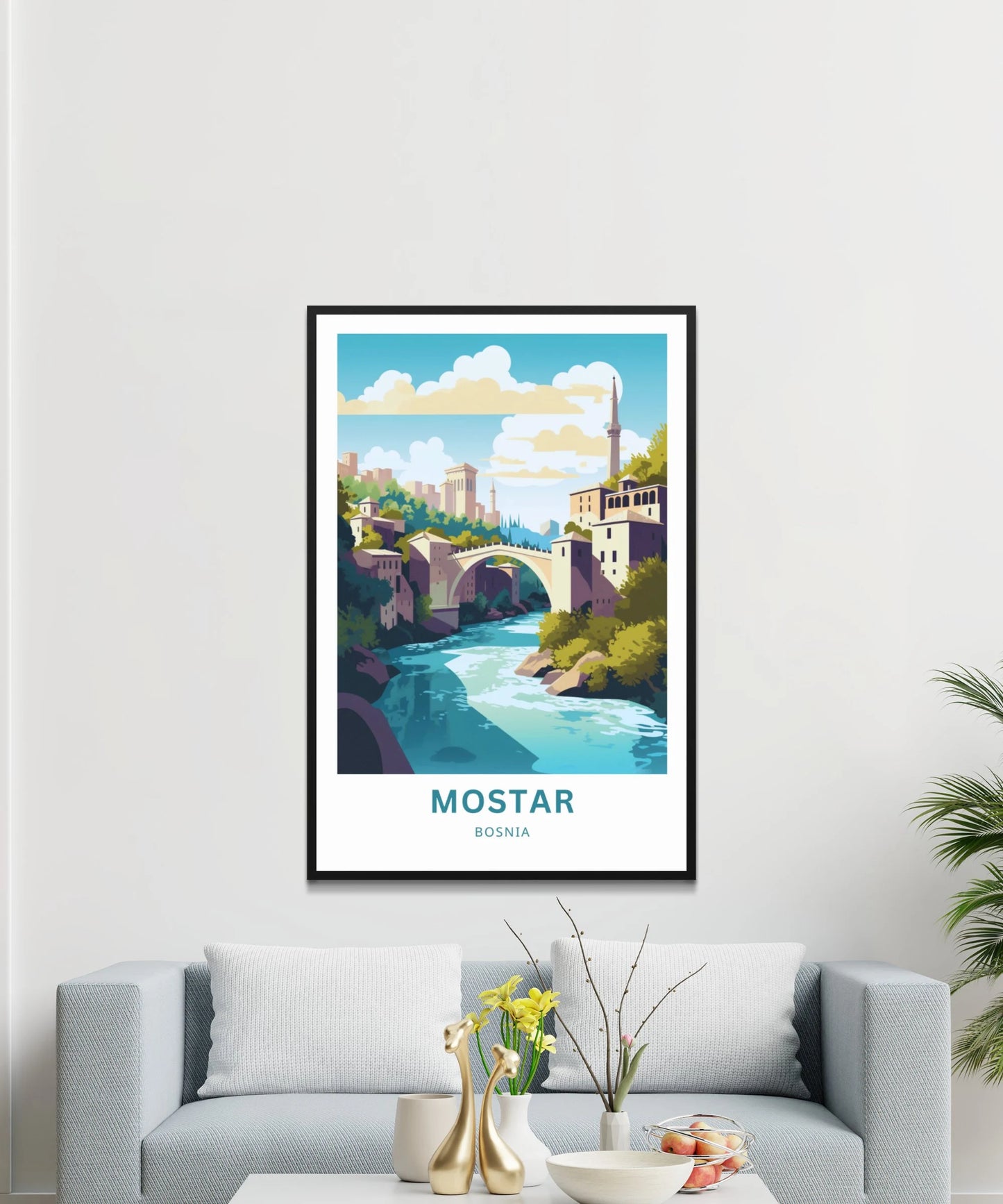 Mostar Travel Poster