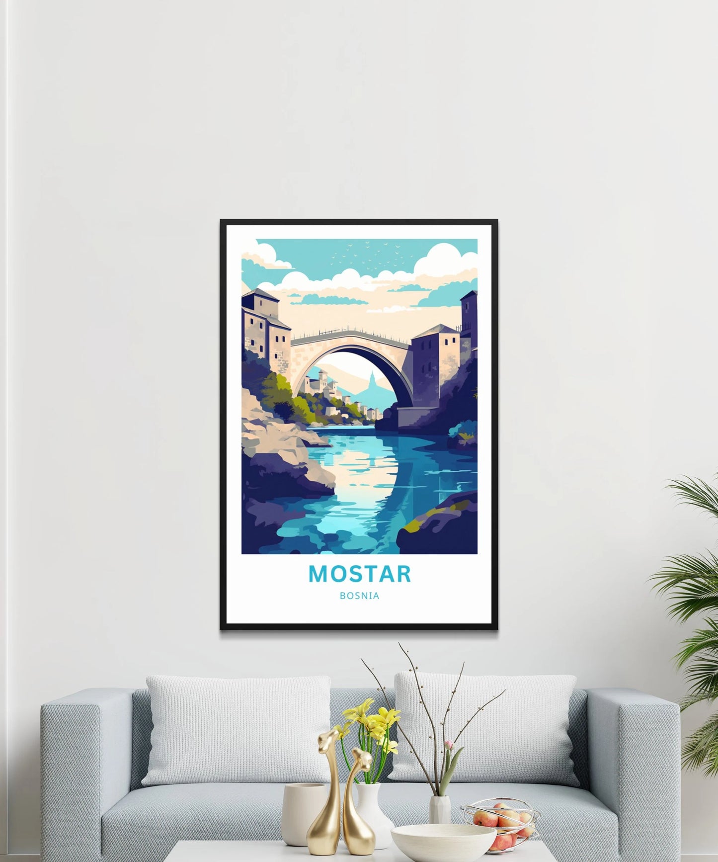 Mostar Travel Poster