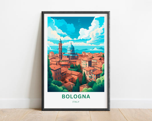 Bologna Travel Poster