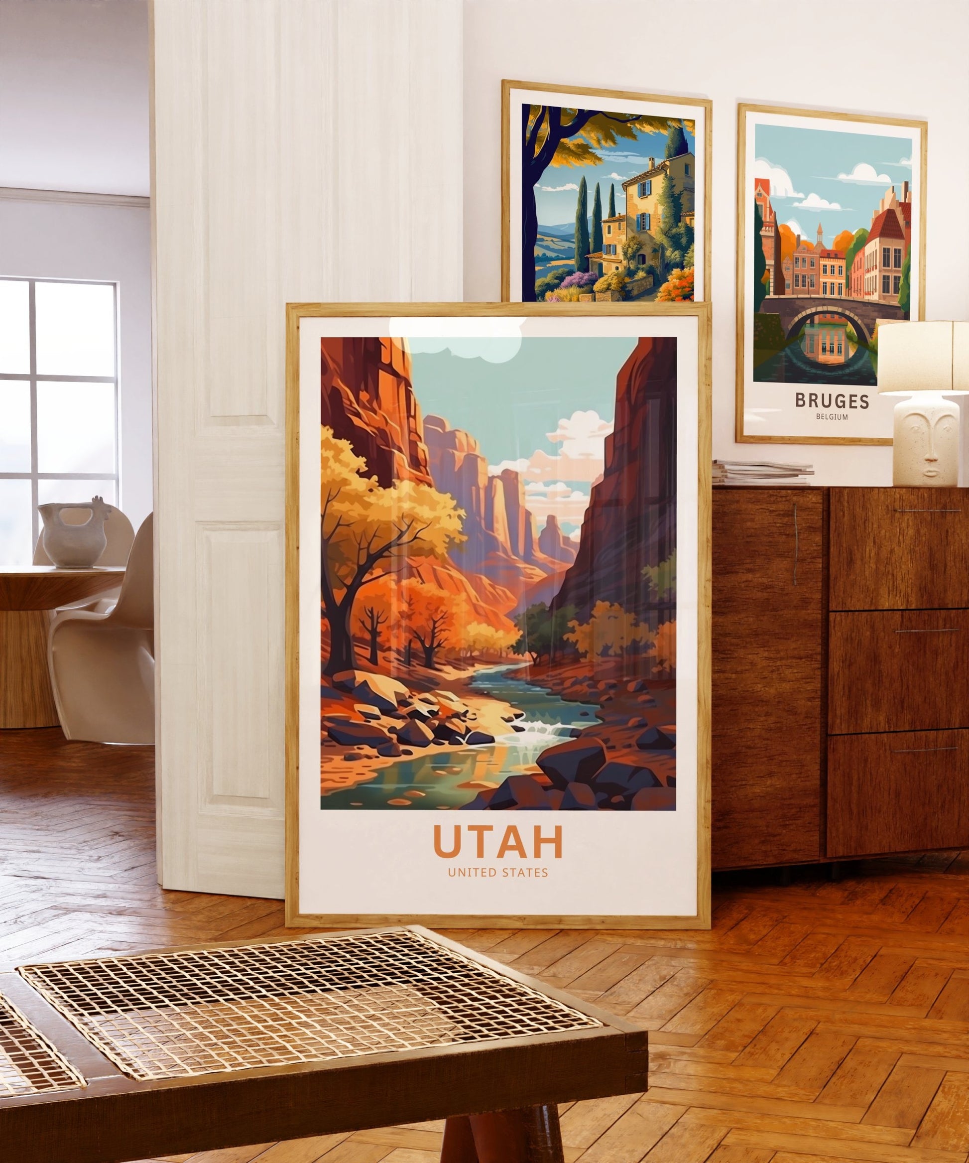 Utah Travel Print - Utah poster, United States Wall Art, Framed present, Gift United States Present - TravelTreasureCo