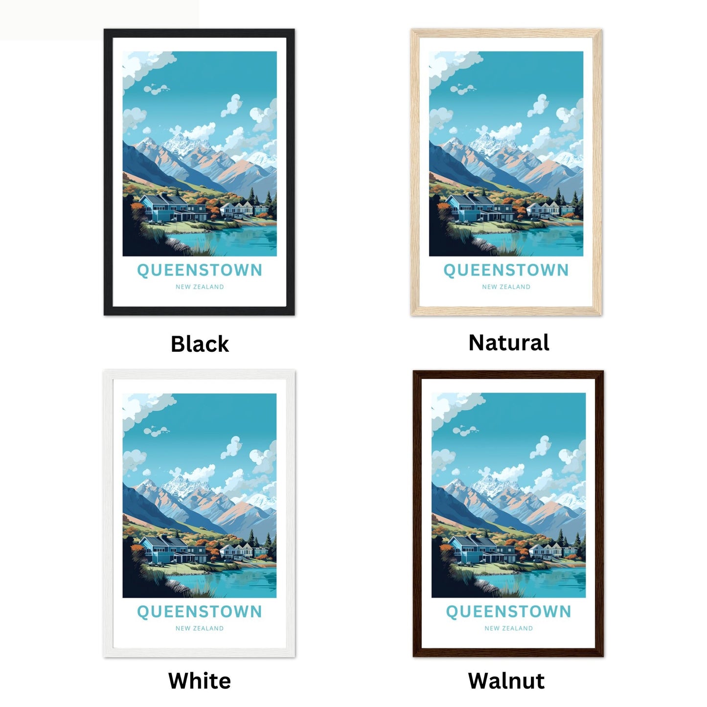 Queenstown Travel Poster