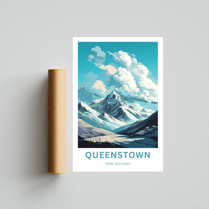 Queenstown Travel Poster