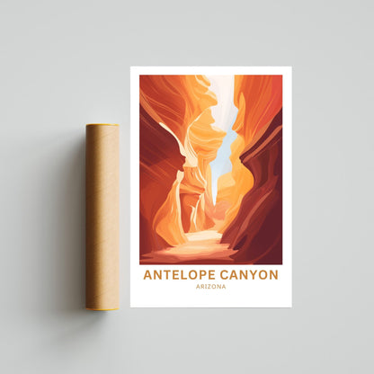 Antelope Canyon Travel Poster