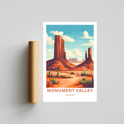 Monument Valley Travel Poster