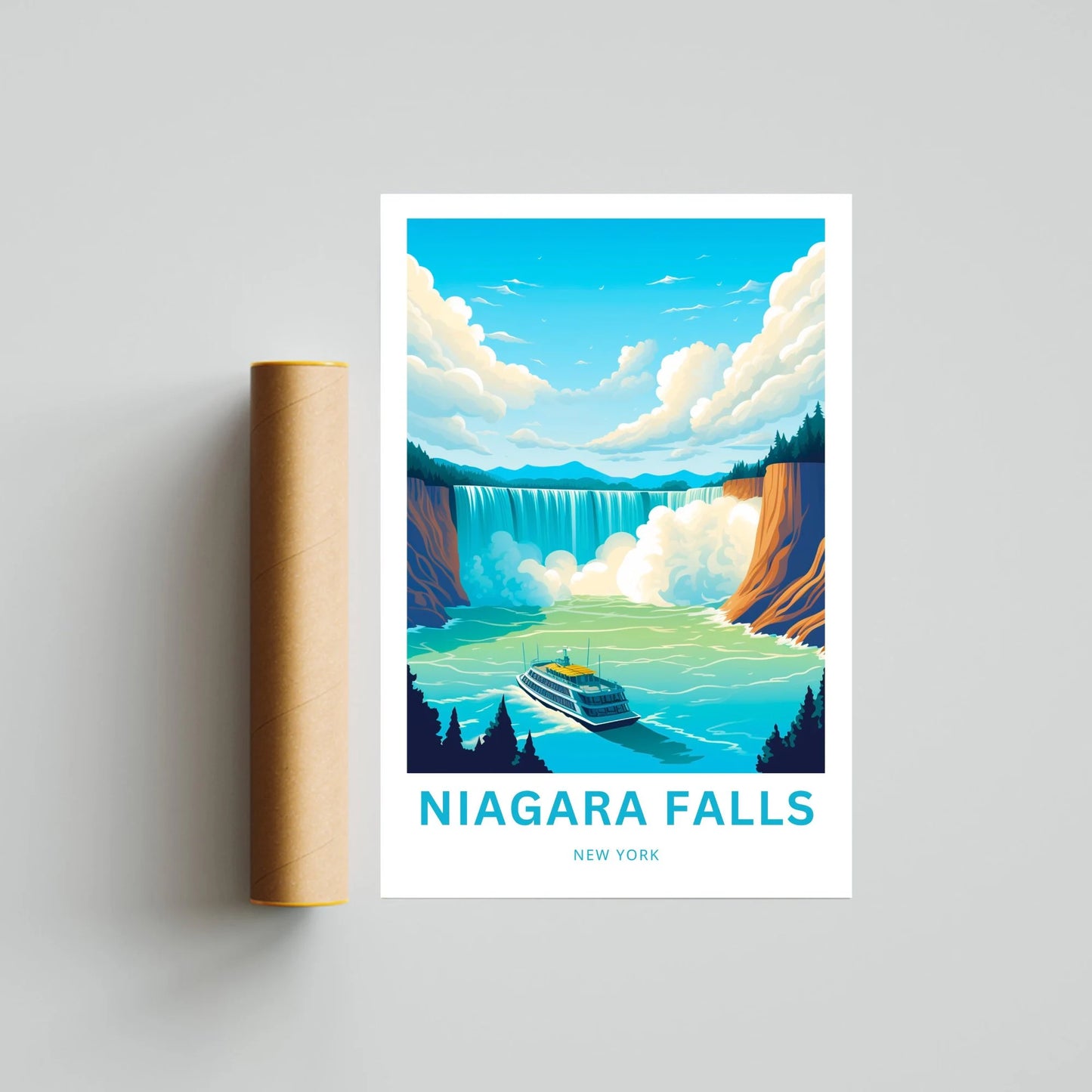 Niagara Falls Travel Poster