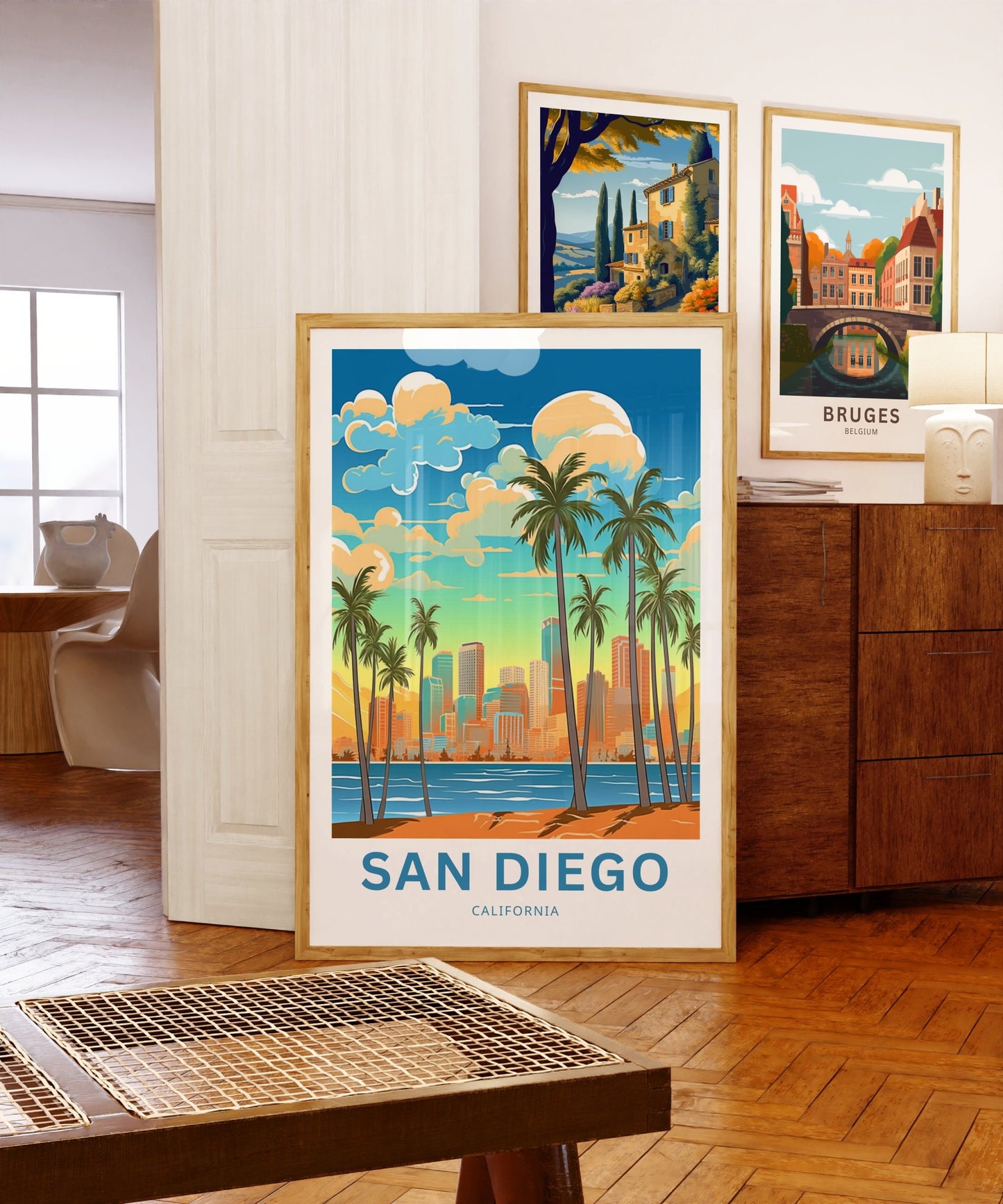 San Diego Travel Print - San Diego Valley poster, California Wall Art, Framed present, Gift California Present - TravelTreasureCo