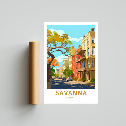 Savanna Travel Poster