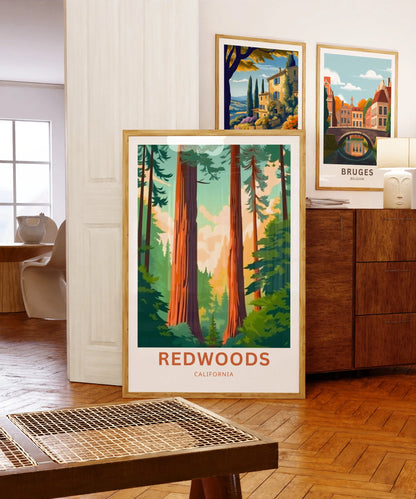 Redwoods Travel Poster