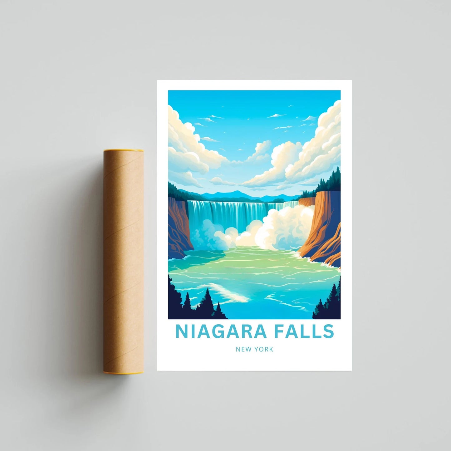 Niagara Falls Travel Poster