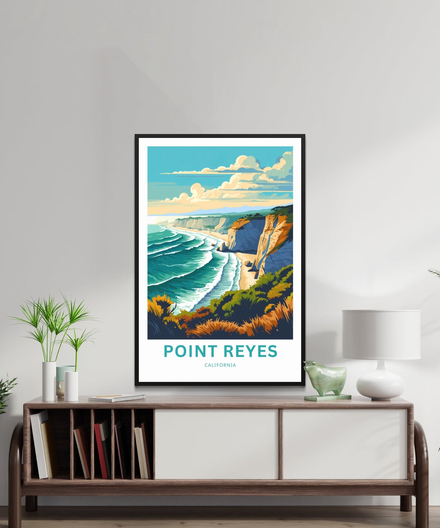 Point Reyes Travel Print - Point Reyes poster, California Wall Art, Framed present, Gift California Present - TravelTreasureCo