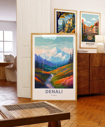 Denali Travel Poster