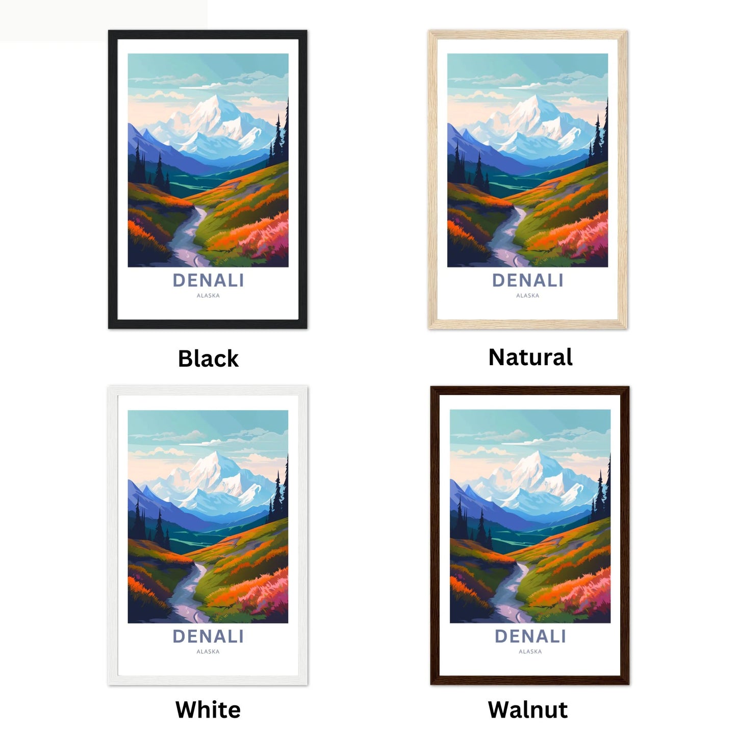 Denali Travel Poster