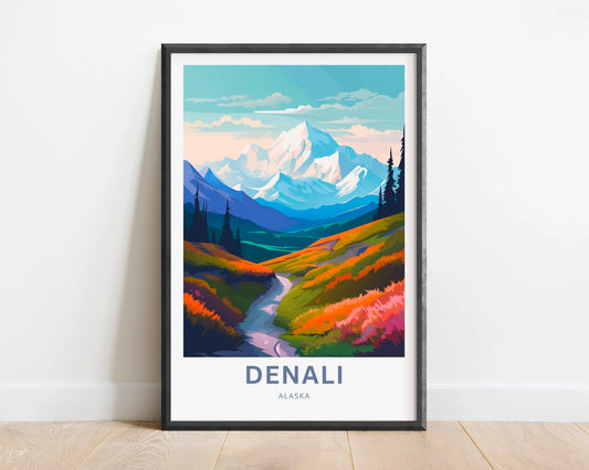 Denali Travel Poster