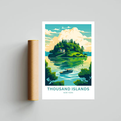 Thousand Islands Travel Poster