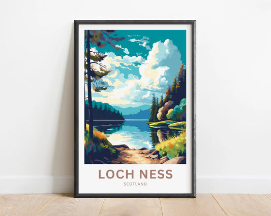 Loch Ness Travel Poster
