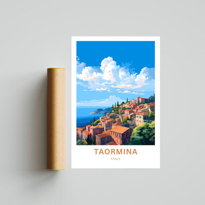 Taormina Travel Poster