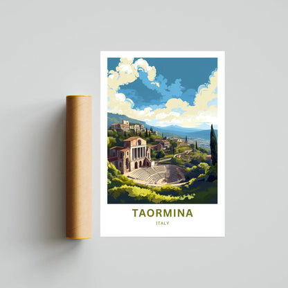 Taormina Travel Poster