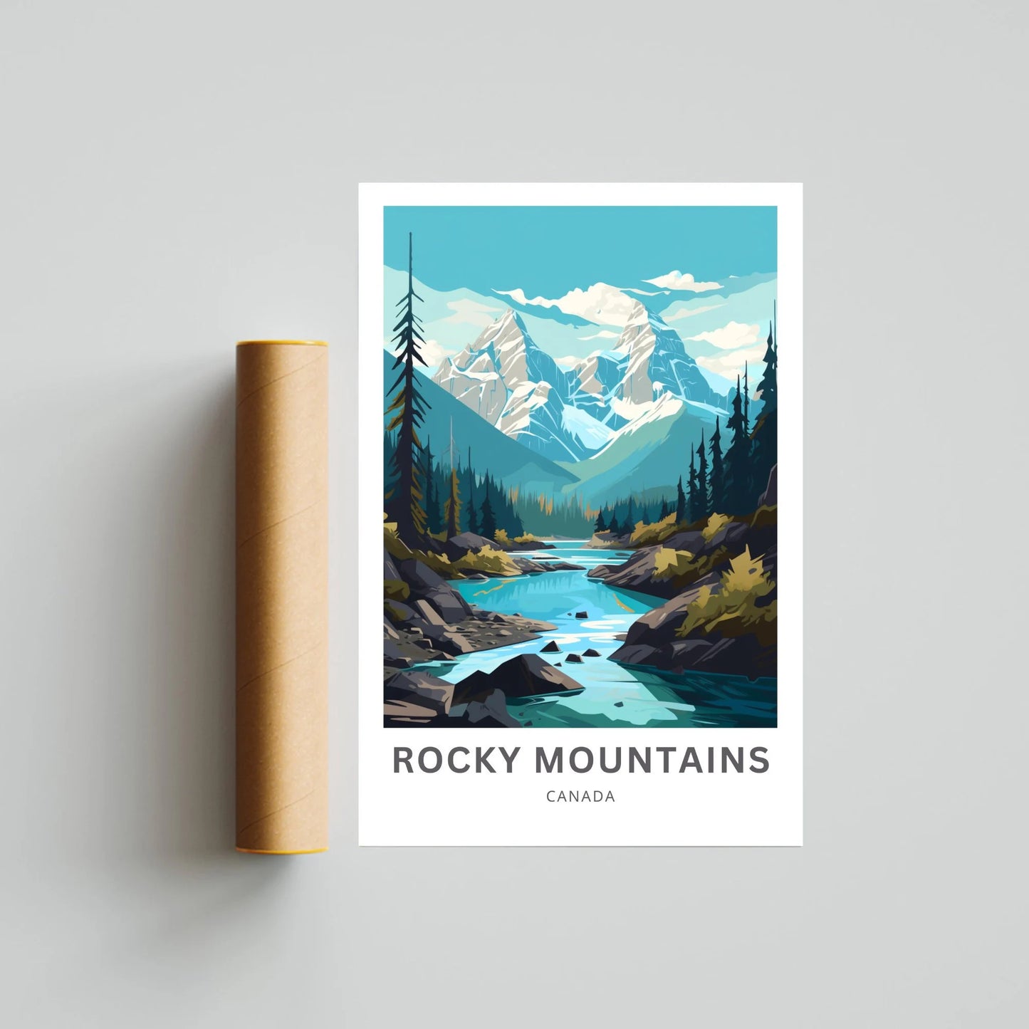 Rocky Mountain Travel Poster