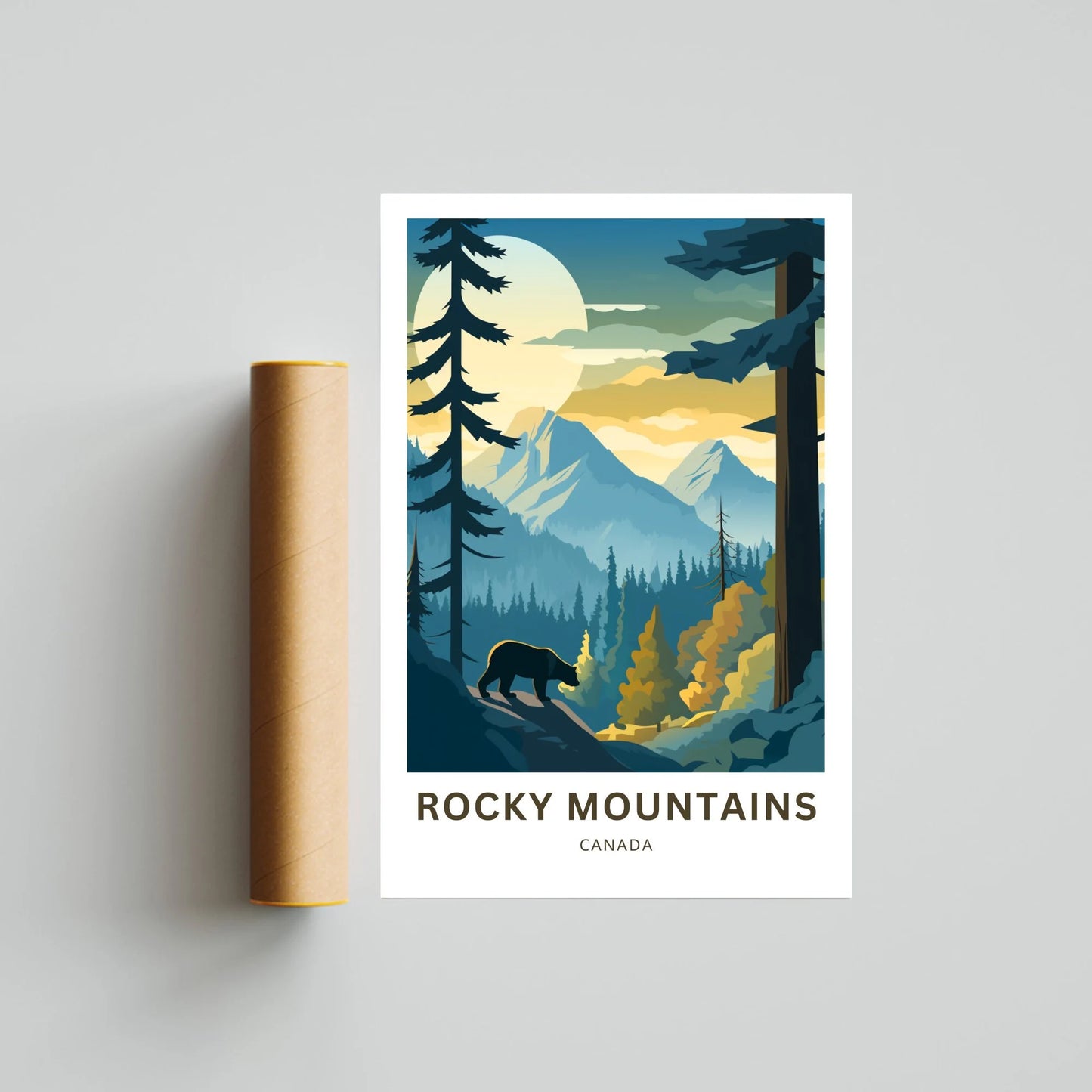 Rocky Mountain Travel Poster