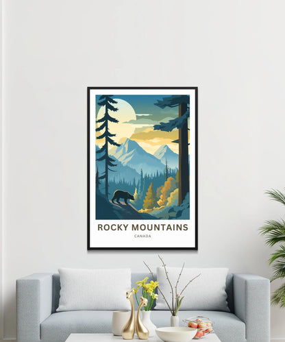 Rocky Mountain Travel Poster