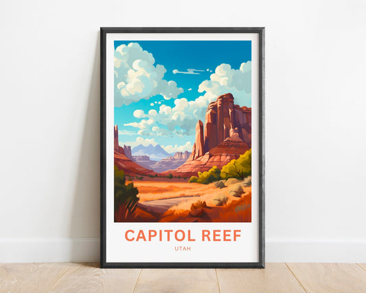 Capitol Reef Travel Poster