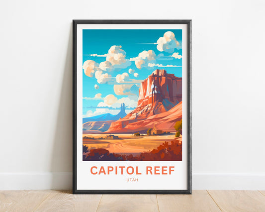 Capitol Reef Travel Poster