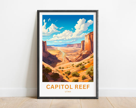 Capitol Reef Travel Poster