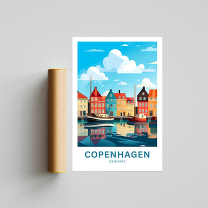 Copenhagen Travel Poster