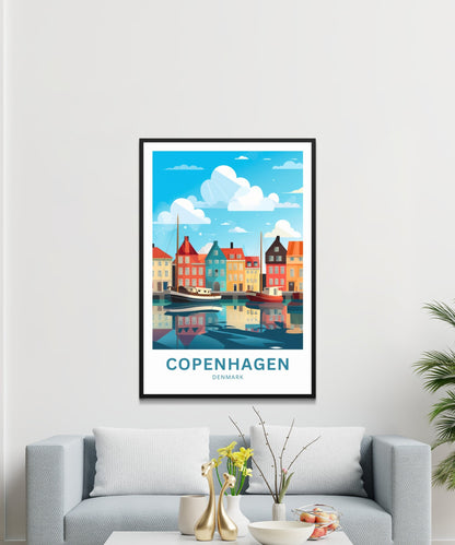 Copenhagen Travel Poster