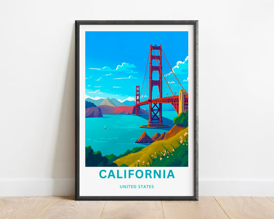 California Travel Poster
