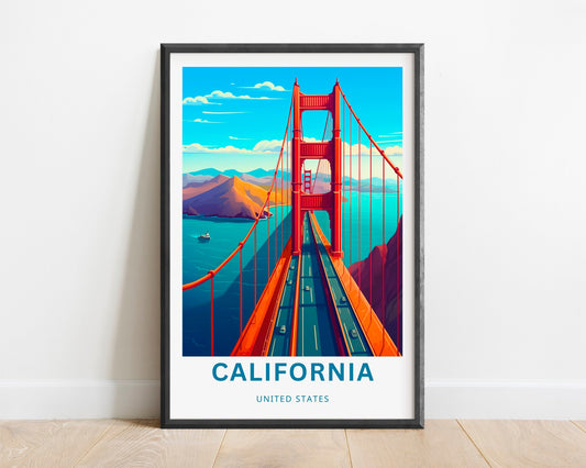 California Travel Poster