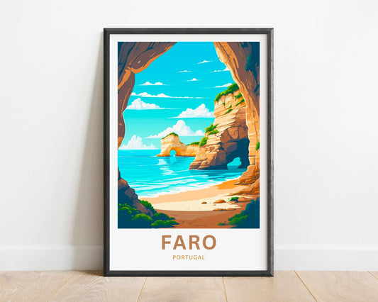 Faro Travel Poster
